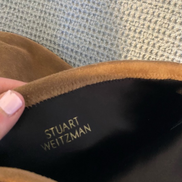 Stuart Weitzman Women’s Highland Boot in Taupe Suede Size 7.5 Over the Knee Boot - Picture 12 of 14